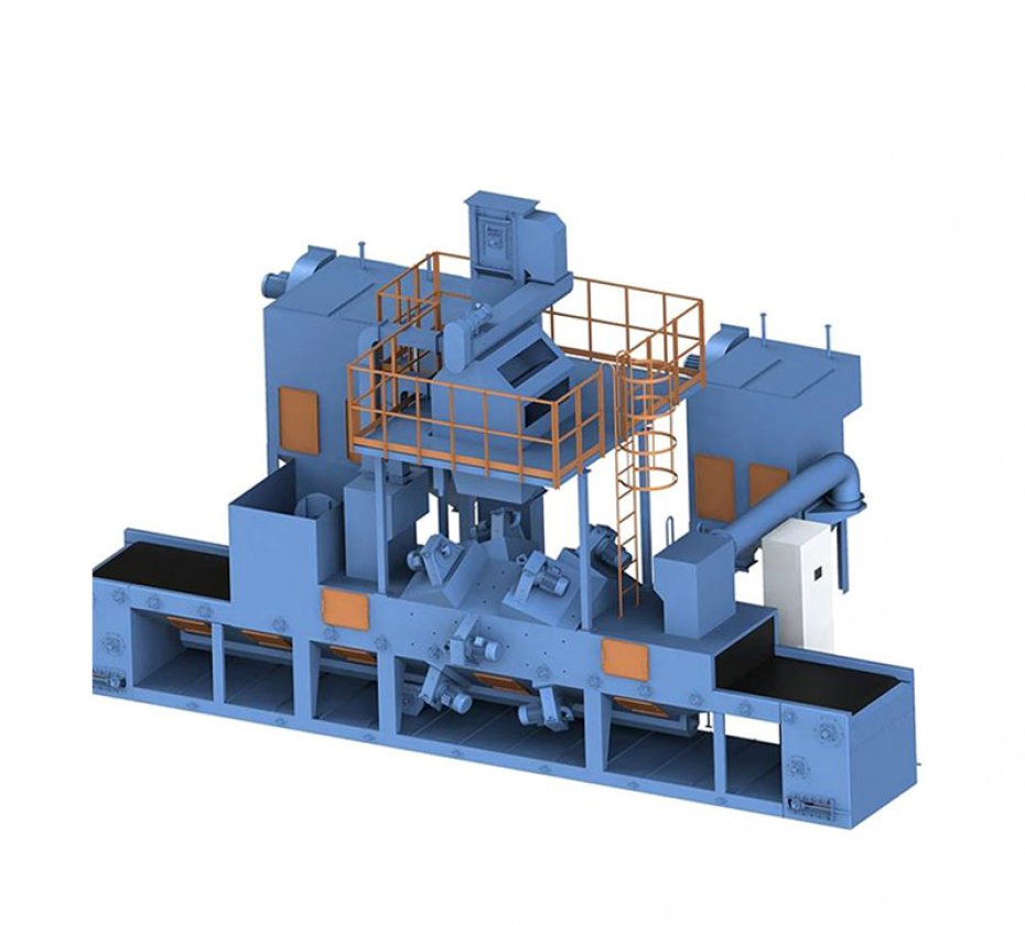 Wire Mesh Conveyor Belt Industrial Shot Blasting Cleaning Machine