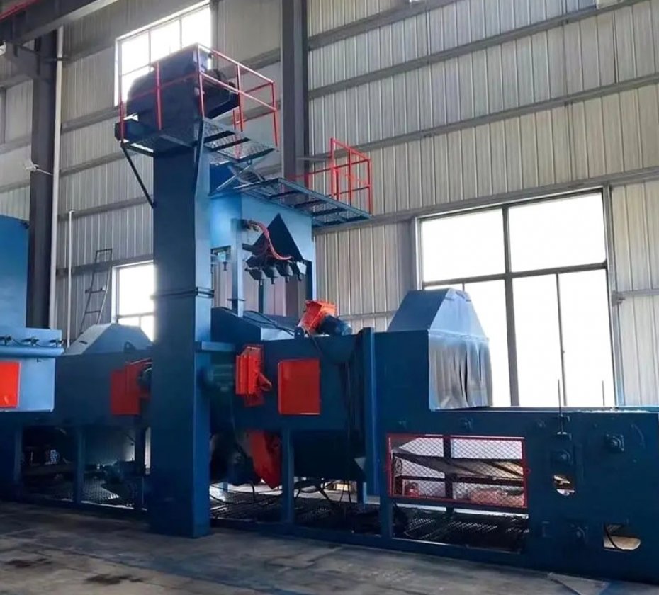 Wire Mesh Conveyor Belt Industrial Shot Blasting Cleaning Machine