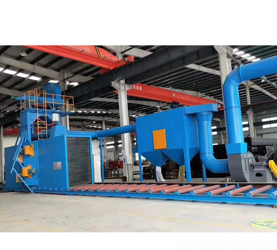 Continuous pass through roller conveyor type Shot blasting machine
